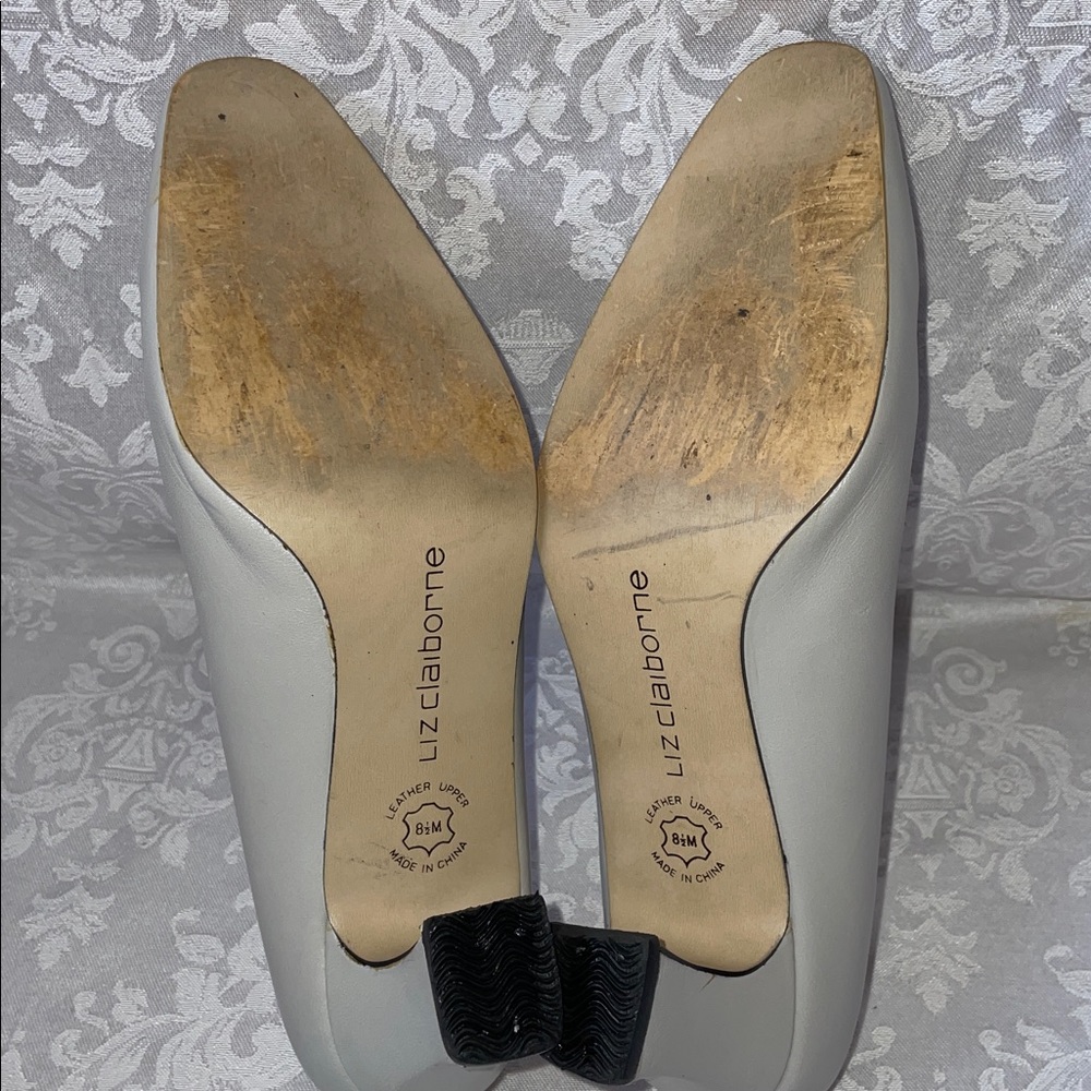 Vintage Liz Claiborne Elegant Gray Heels.  Size 8.5M - Picture 6 of 7